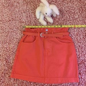 ❤️‍🔥❤️‍🔥❤️‍🔥NEW forever 21 coral mini skirt